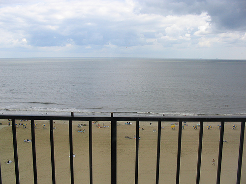 The Atlantic Ocean, as seen from Virginia Beach.